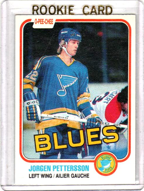 1981 O-Pee-Chee  Jorgen Pettersson Rookie Card #296 - St. Louis Blues